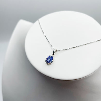 Ciondolo Tanzanite Ovale - Argento 925