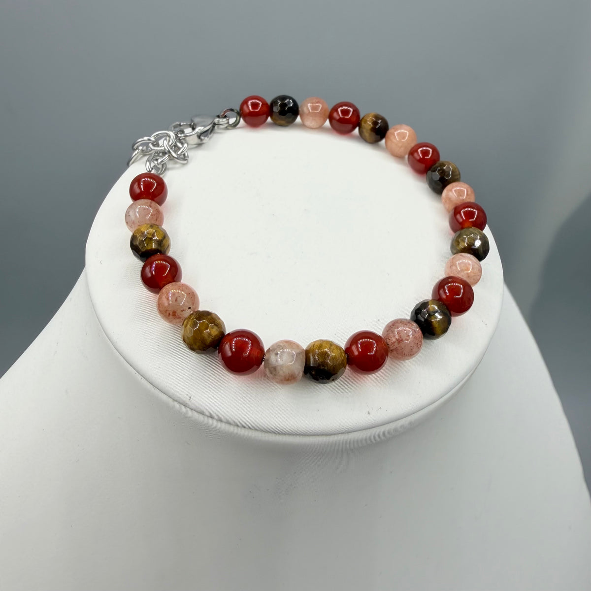 Bracciale Fortuna e Successo - Corniola, Occhio di Tigre, Pietra del Sole - LIMITED EDITION