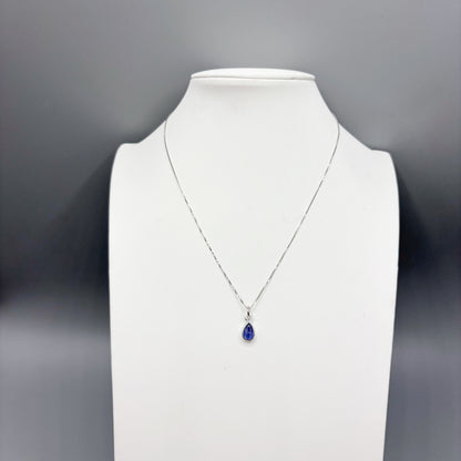 Ciondolo Punto Luce Tanzanite Argento 925 - A goccia