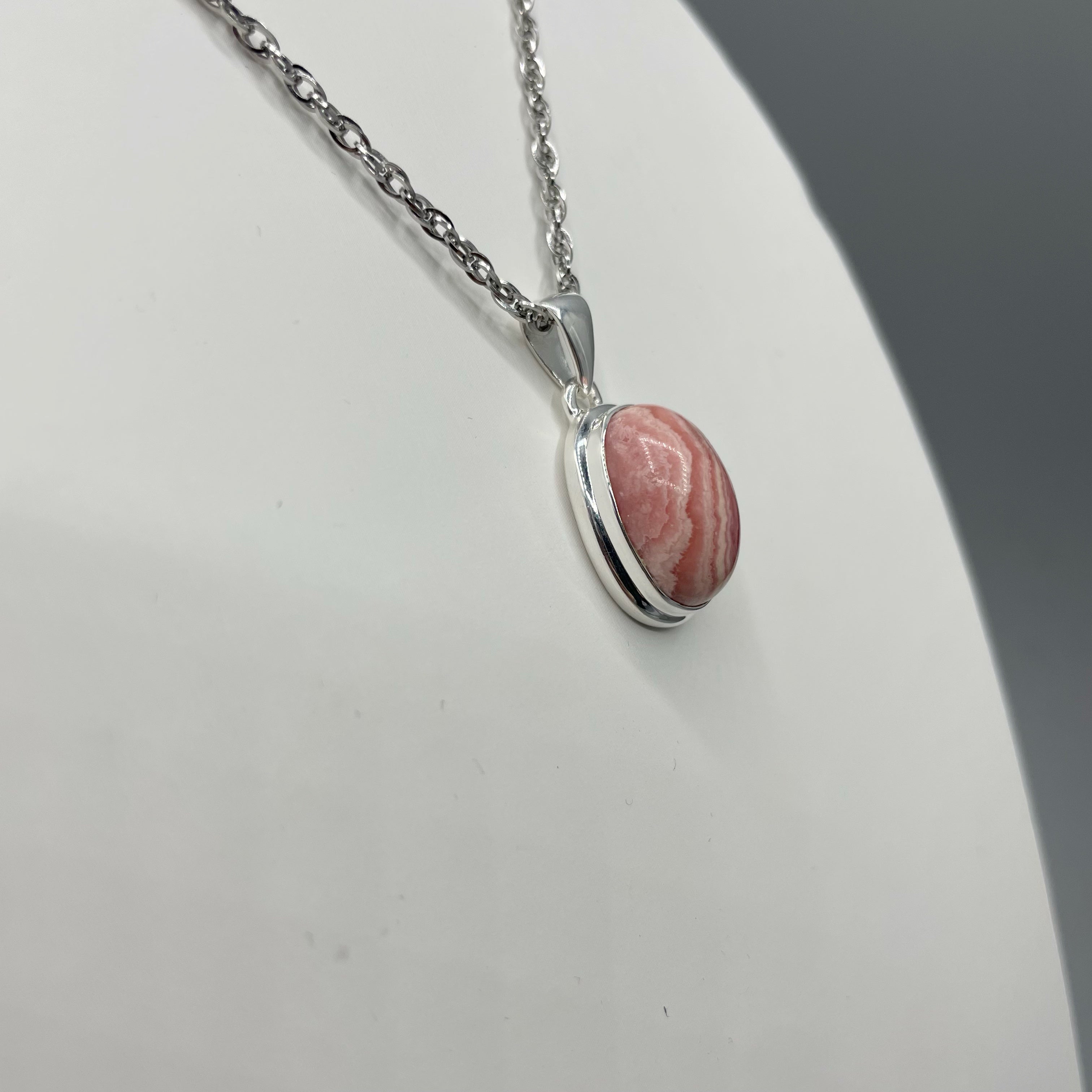 Ciondolo Rodocrosite e Argento 925