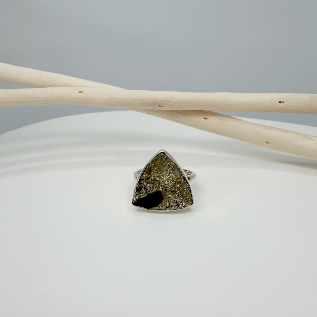 Anello Spectropirite e Argento 925