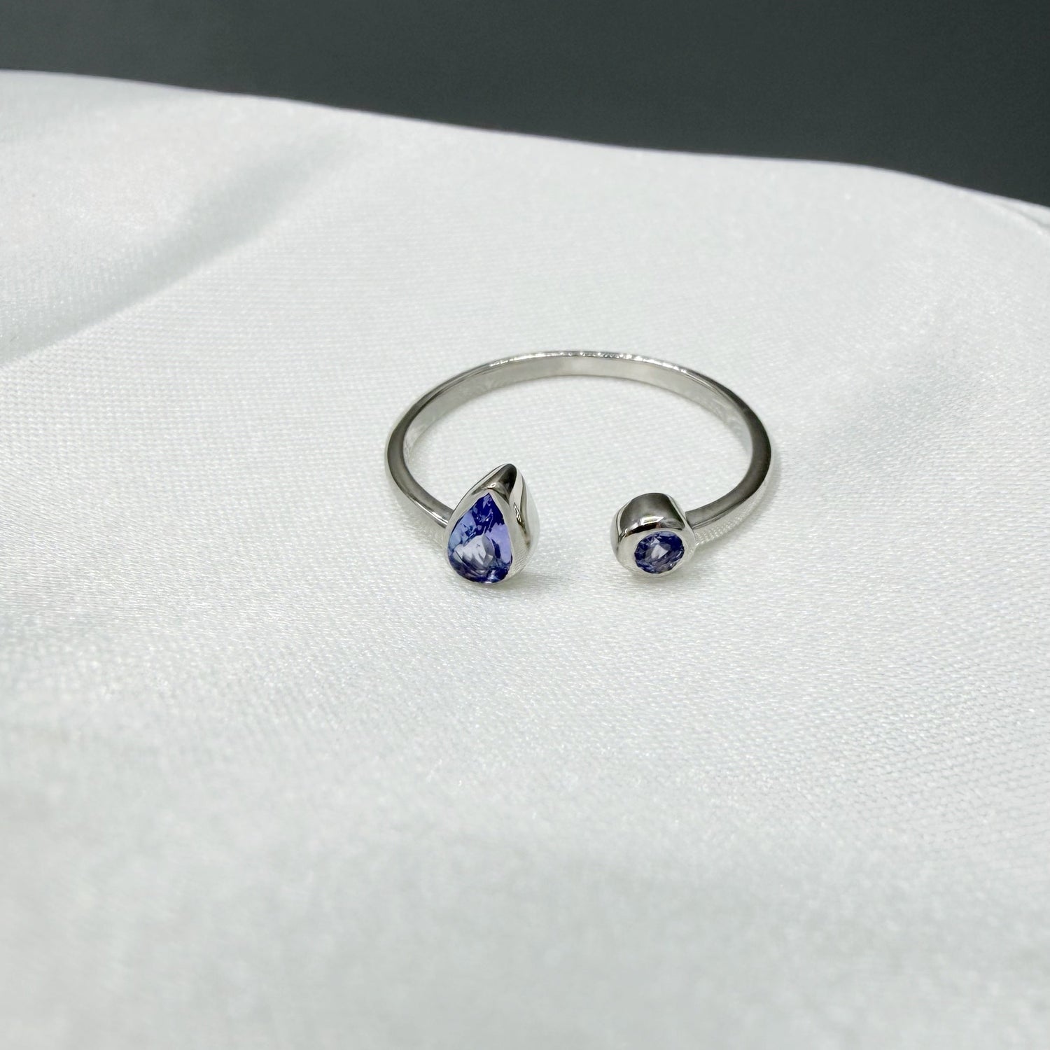 Anello Double Tanzanite - Argento 925