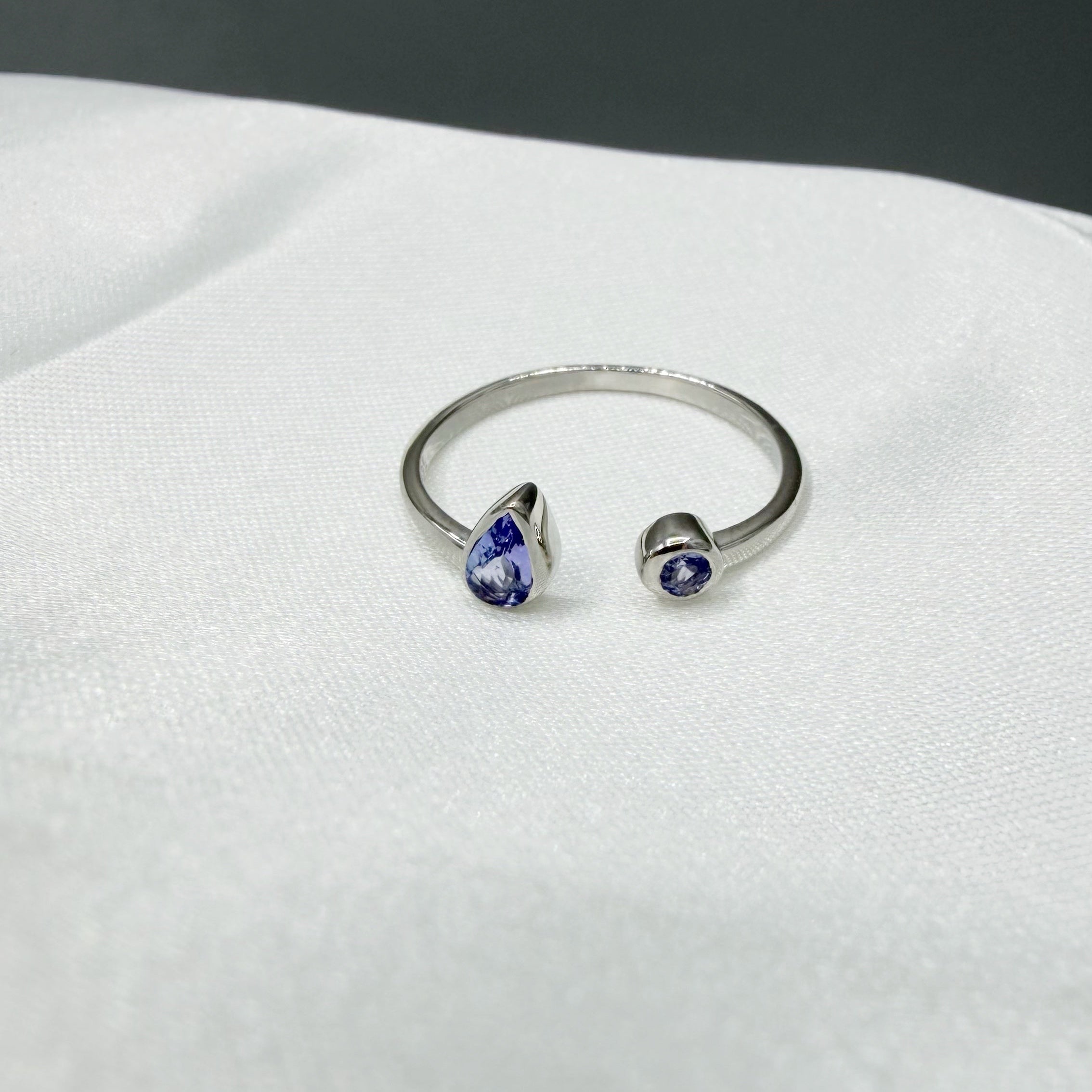 Anello Double Tanzanite - Argento 925