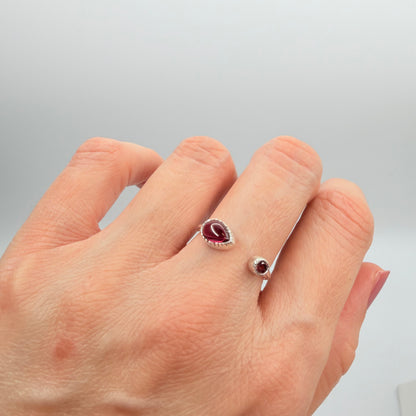 Anello Granato Argento 925