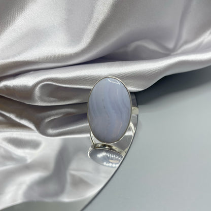 Anello Calcedonio e Argento 925