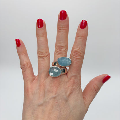 Anello Acquamarina e Argento 925