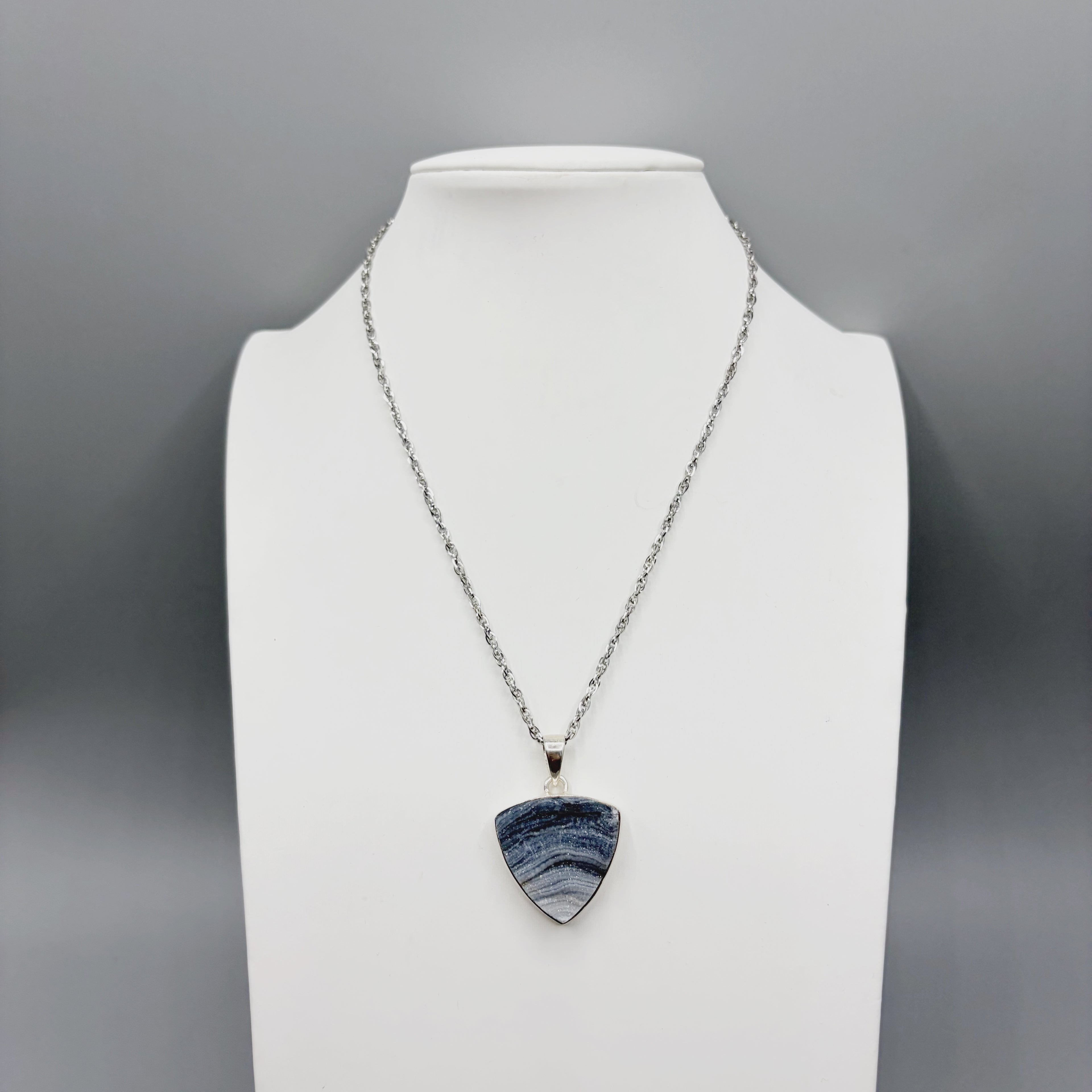 Ciondolo Desert Druzy Argento 925 - Triangolo