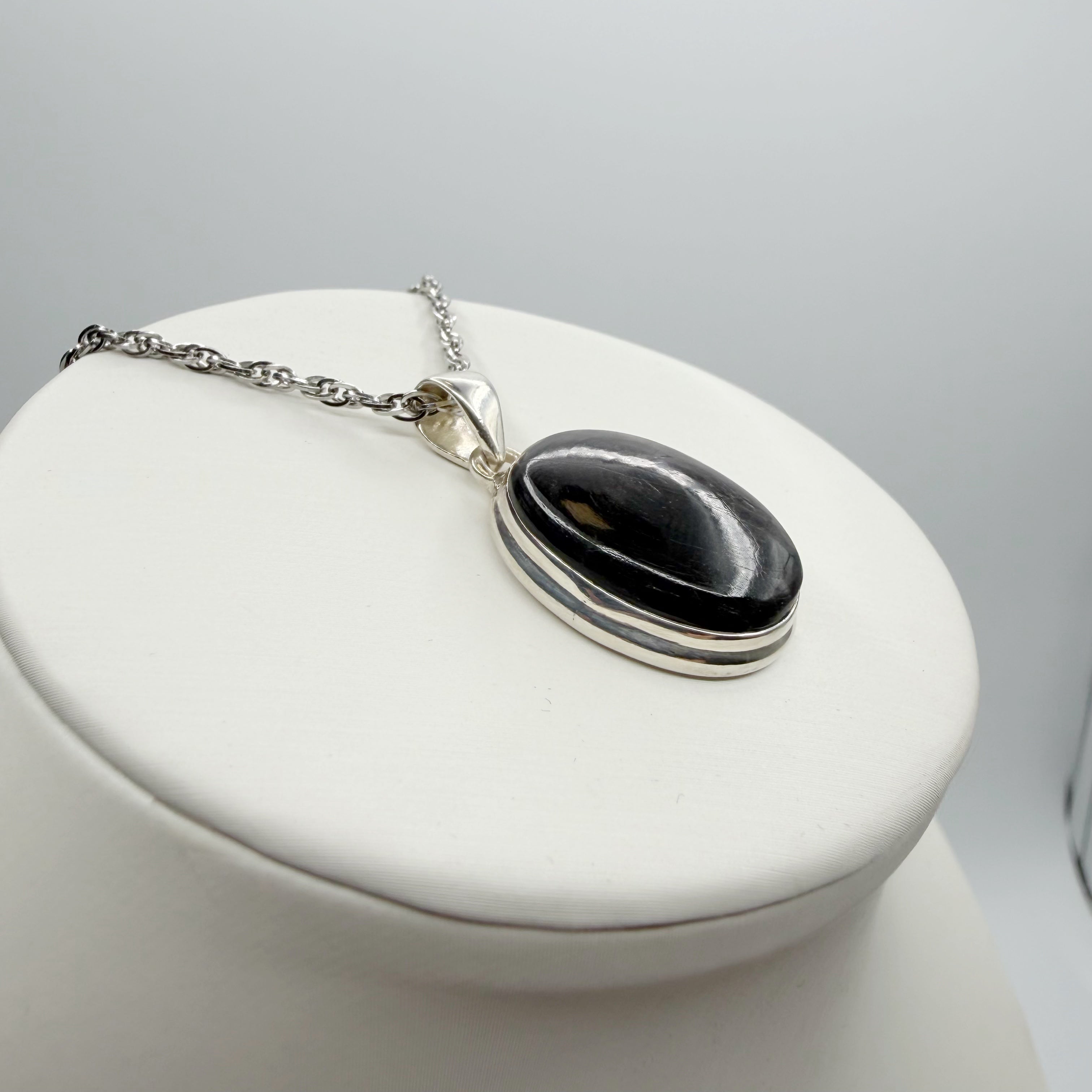 Ciondolo Iperstene Argento 925 - Ovale
