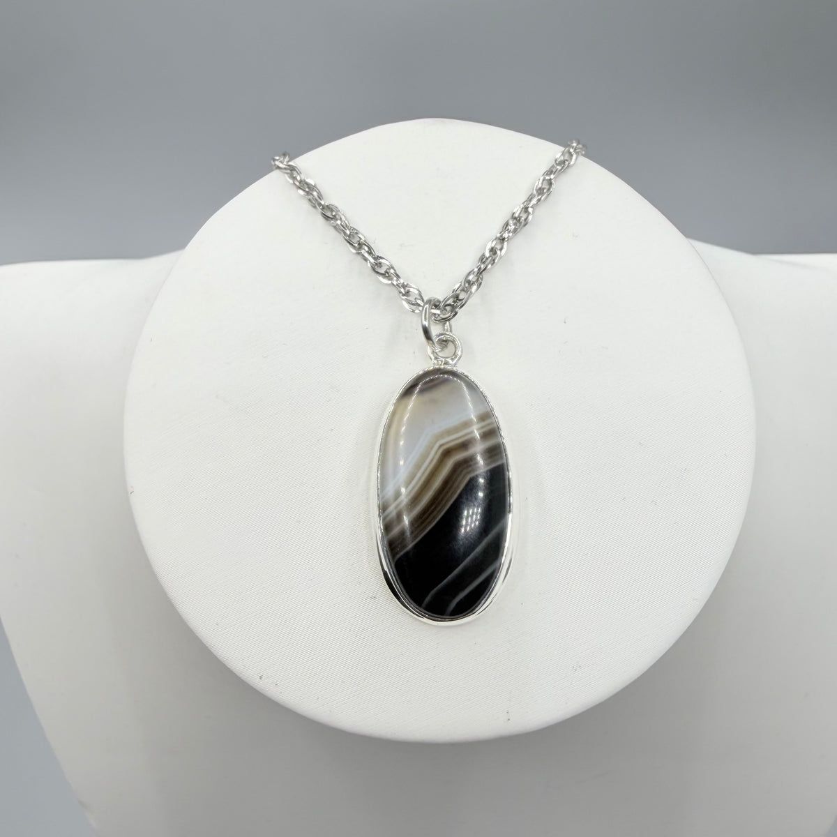 Ciondolo Occhio di Shiva Argento 925 - Ovale piccolo
