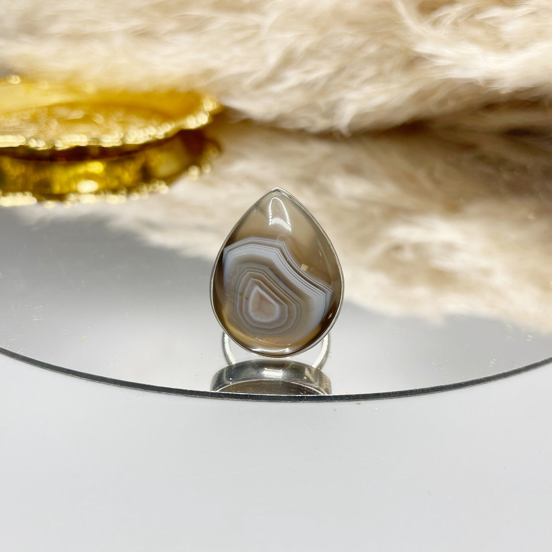 Anello Occhio di Shiva - Argento 925 - a Goccia