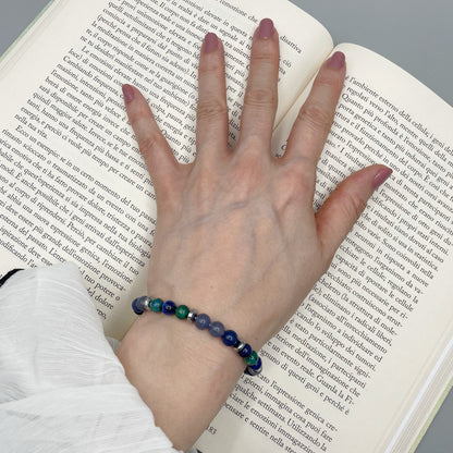 Bracciale Carpe Diem - Dumortierite, Crisocolla, Ematite - LIMITED EDITION