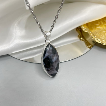 Ciondolo Merlinite a Goccia - Argento 925