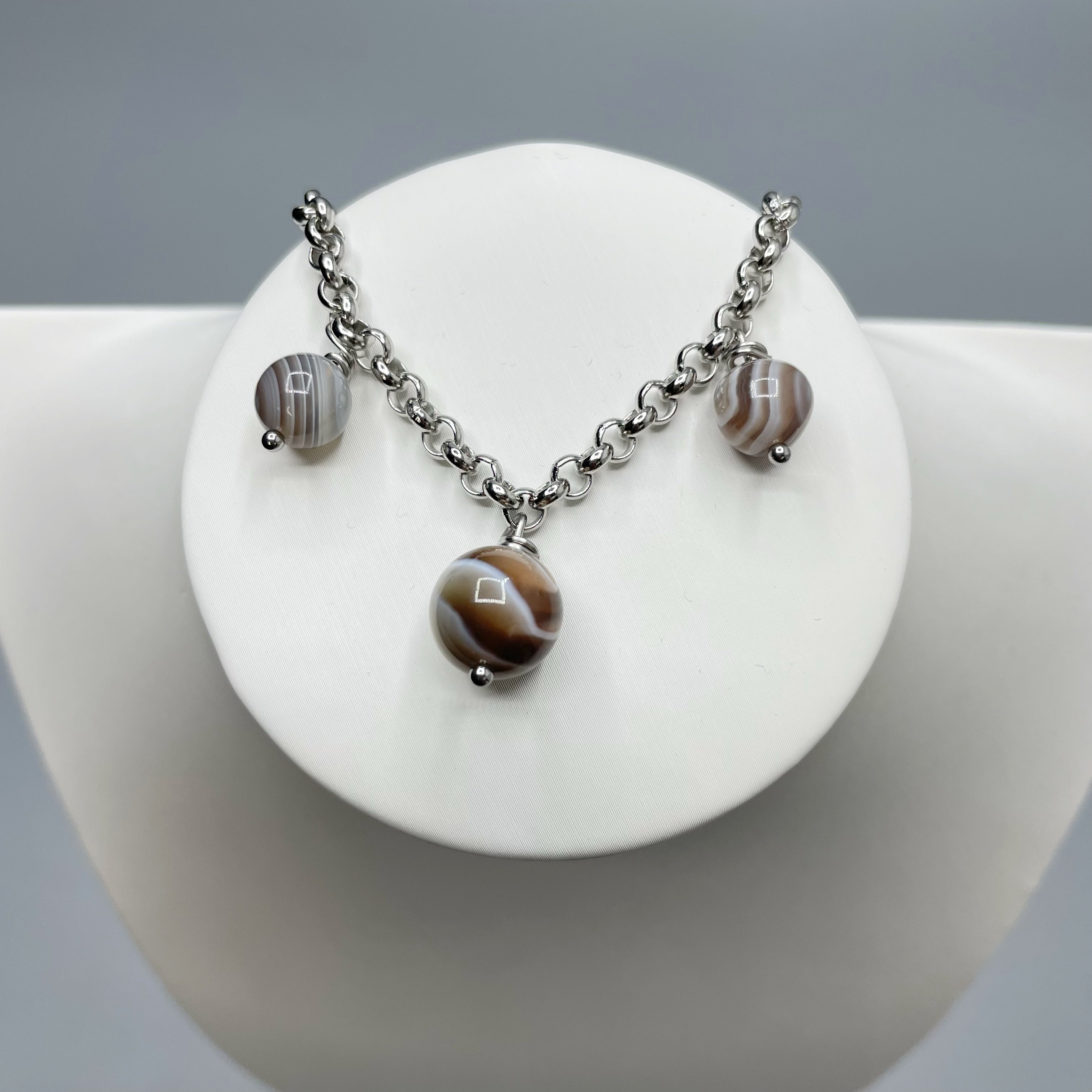 Bracciale Charm con Occhio di Shiva - Acciaio inossidabile
