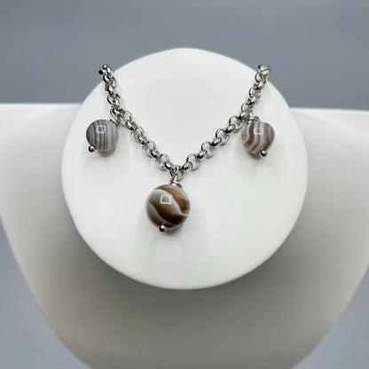 Bracciale Charm con Occhio di Shiva - Acciaio inossidabile