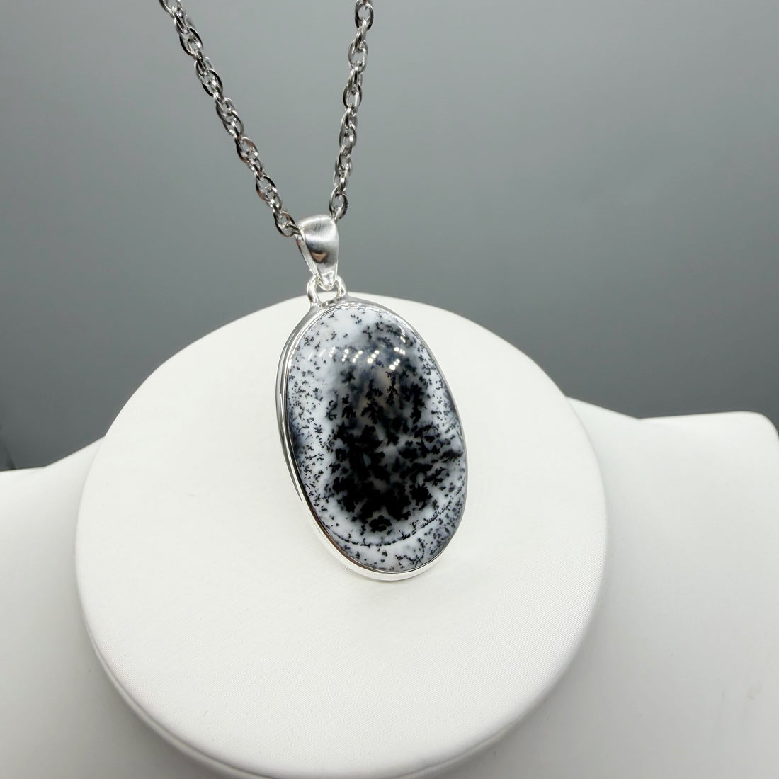 Ciondolo Opale Dendritico e Argento 925