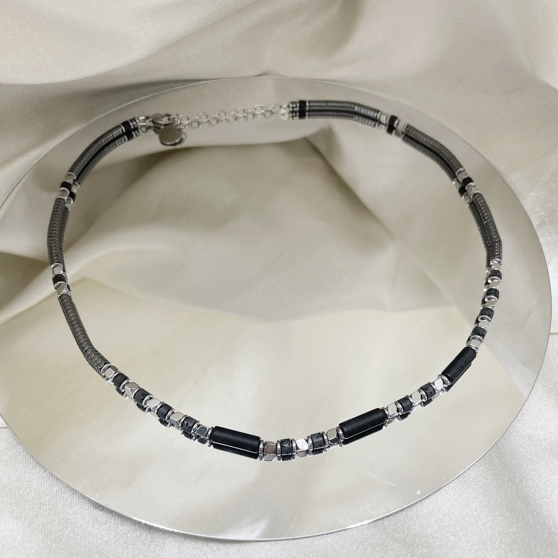 Collana Scudo Protettivo Unisex - Onice ed ematite