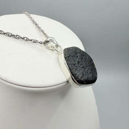 Ciondolo Tektite e Argento 925