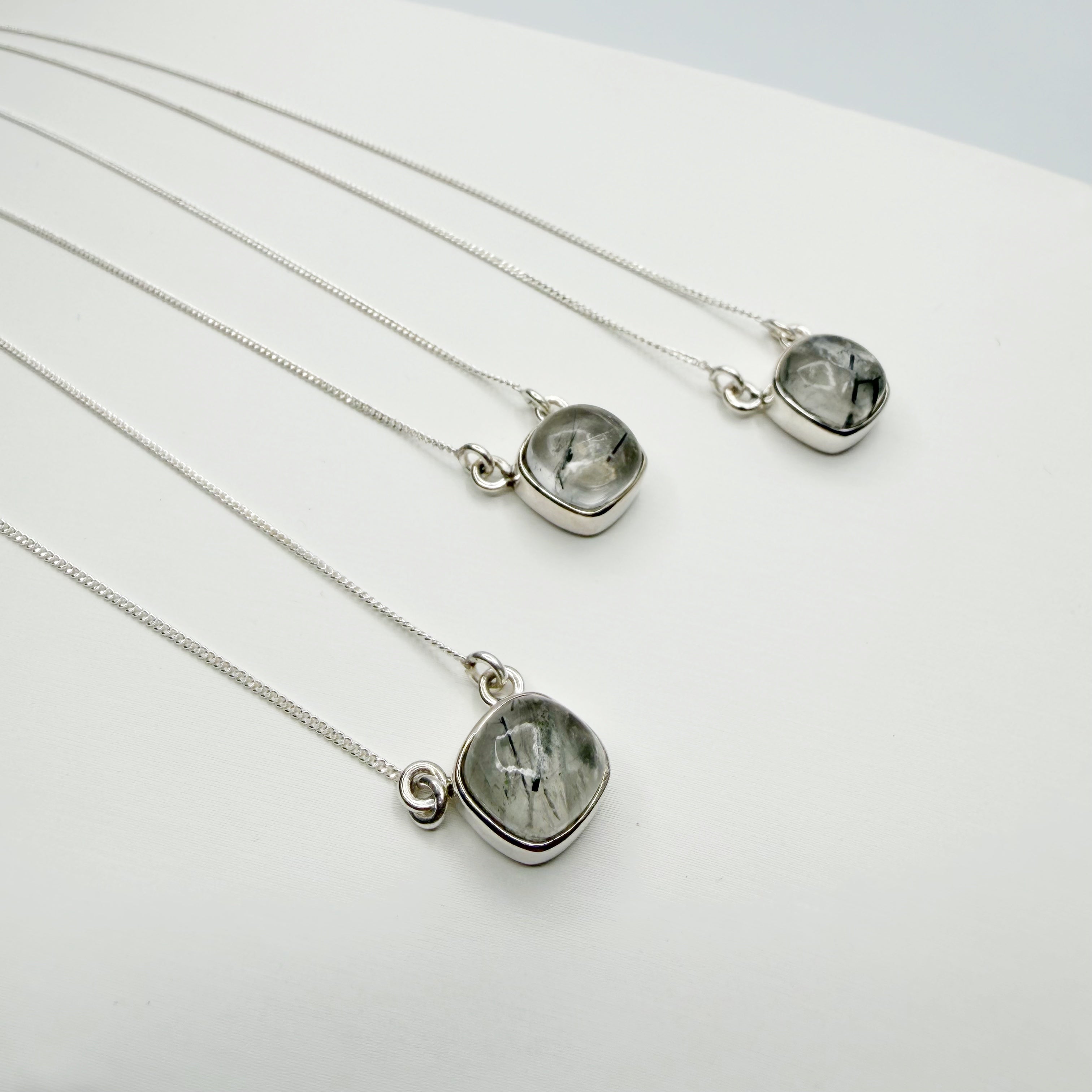 Collana Donna Argento 925 Con Quarzo Fantasma Grezzo – Pietra Naturale Unica – Gioiello Artigianale Con Scatola Regalo