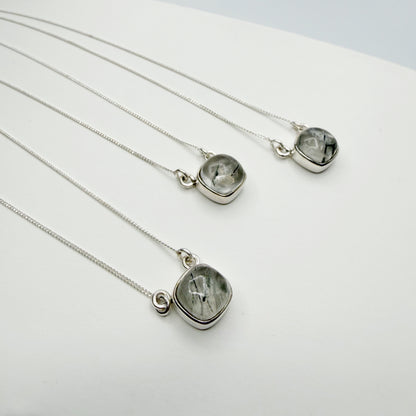 Collana Quarzo Tormalinato - Argento 925