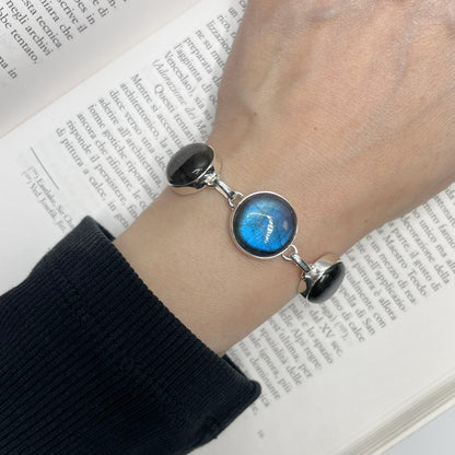 Bracciale Labradorite e Argento 925 - tondo
