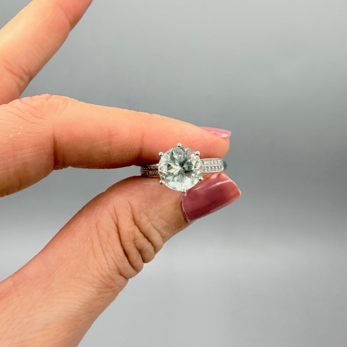 Anello Prasiolite Argento 925