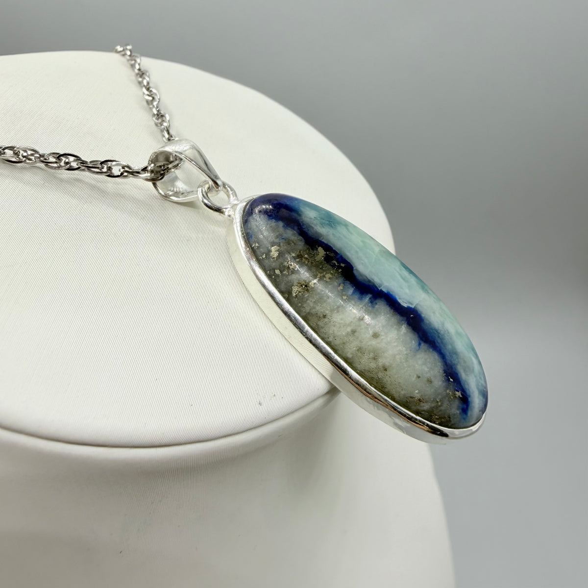 Ciondolo Afghanite e Argento 925