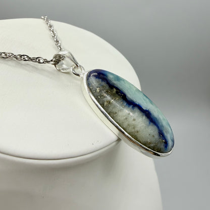 Ciondolo Afghanite e Argento 925