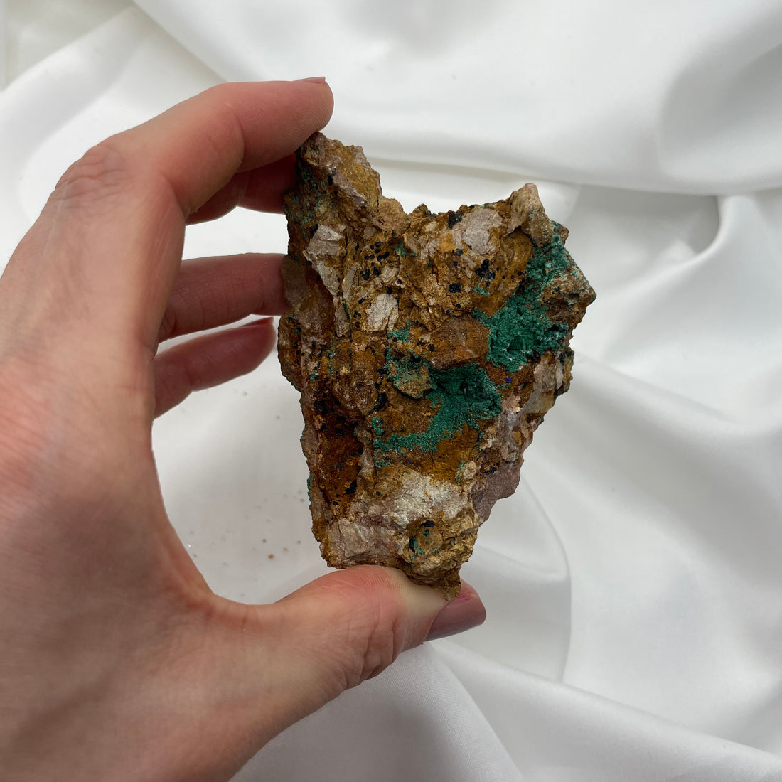 Malachite su Matrice