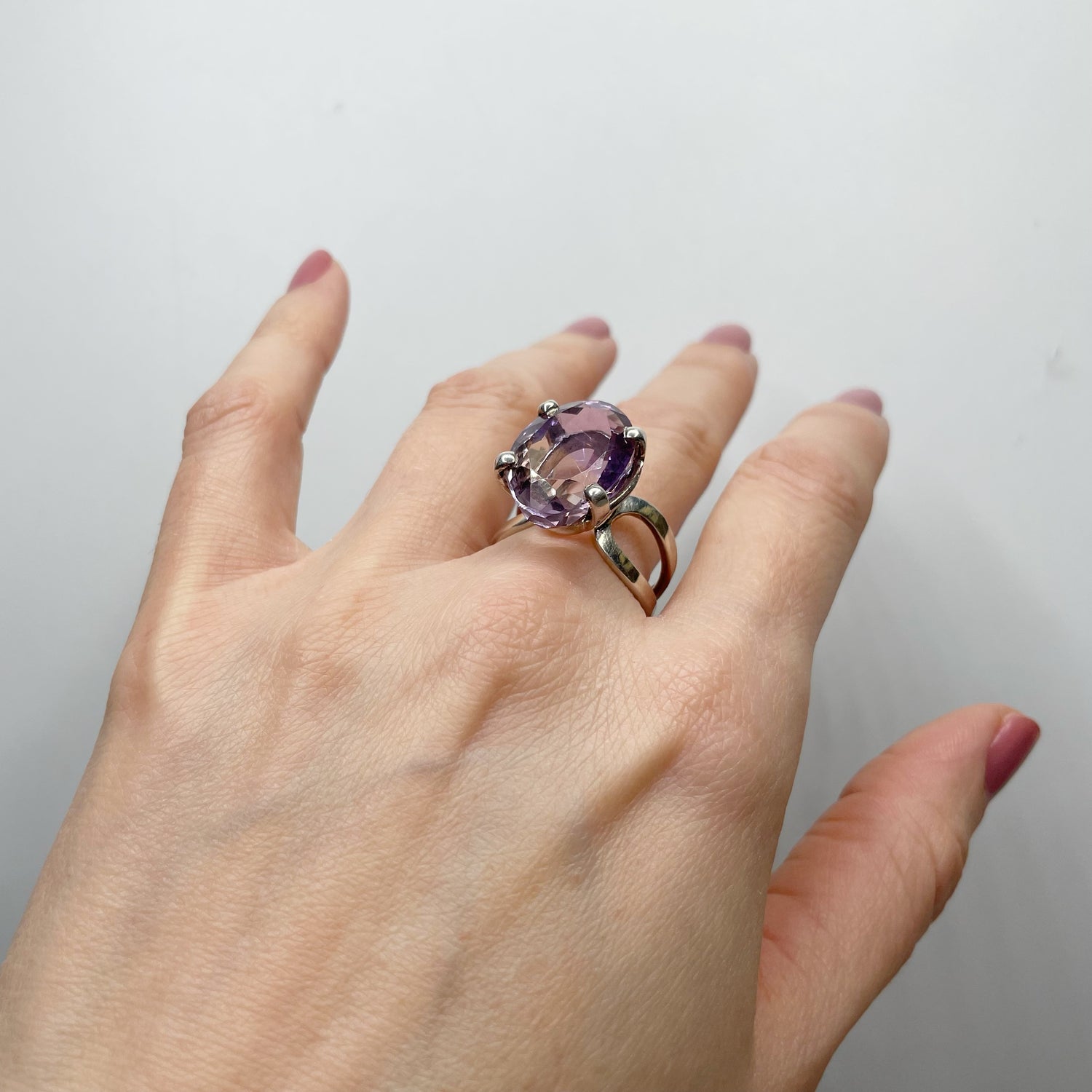 Anello Ametrino e Argento 925