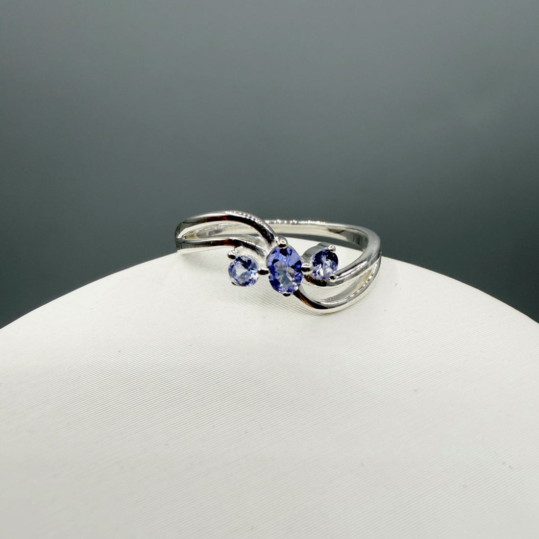 Anello Tanzanite Trilogy | Argento 925 - NON REGOLABILE