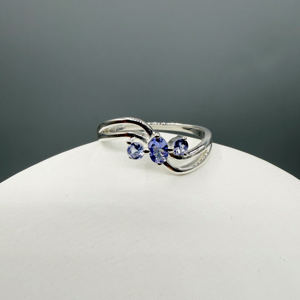 Anello Tanzanite Trilogy | Argento 925 - NON REGOLABILE