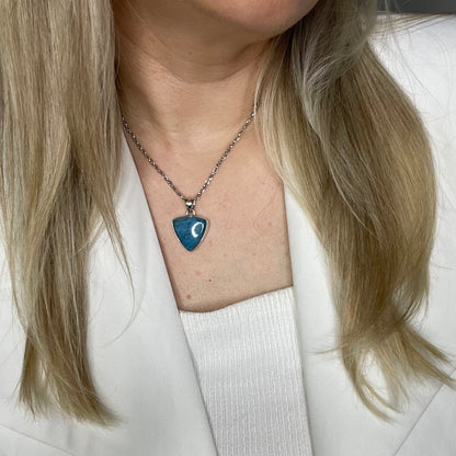 Ciondolo Apatite Argento 925 - Triangolare