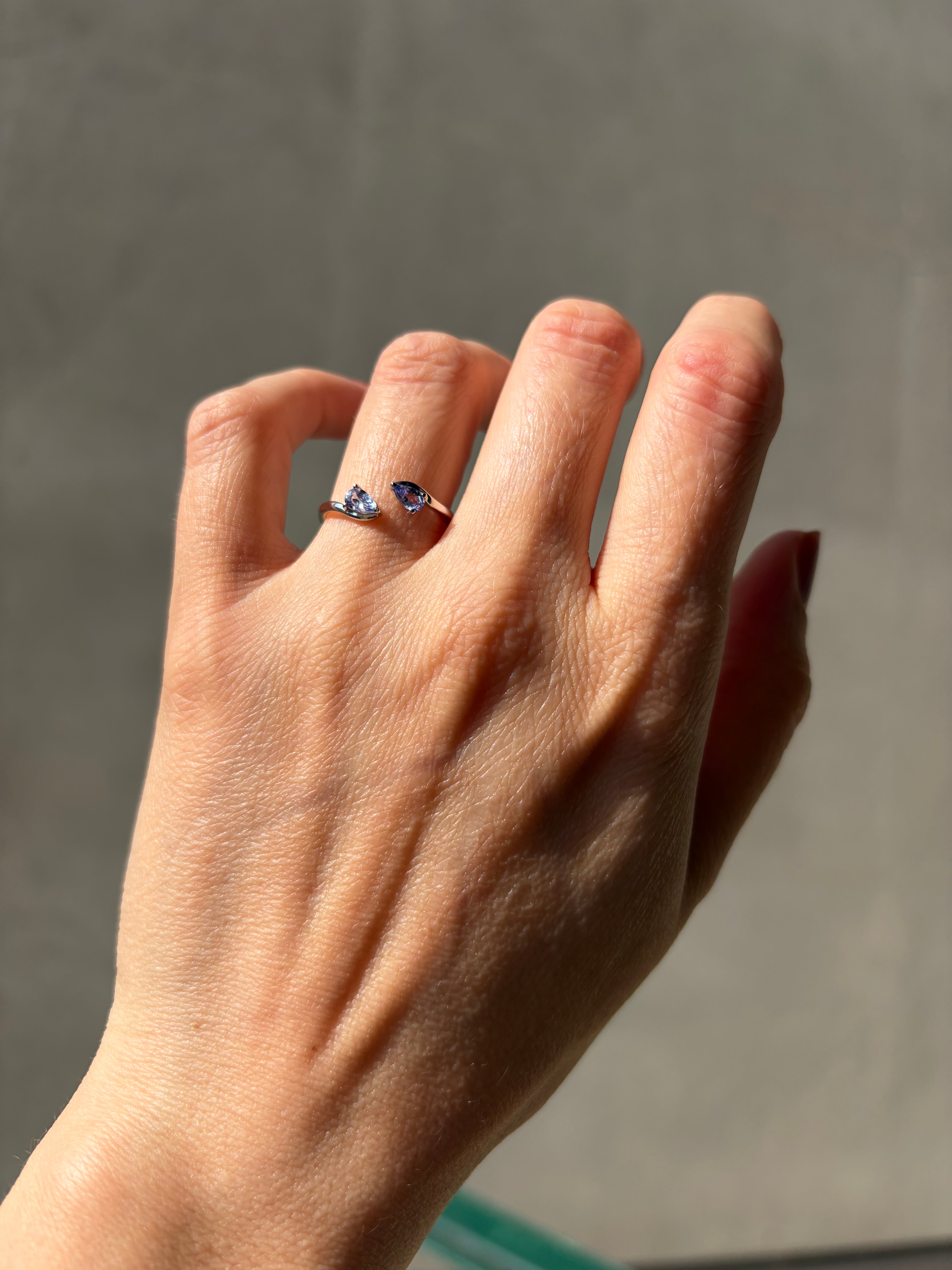 Anello Tanzanite Sfaccettata - Argento