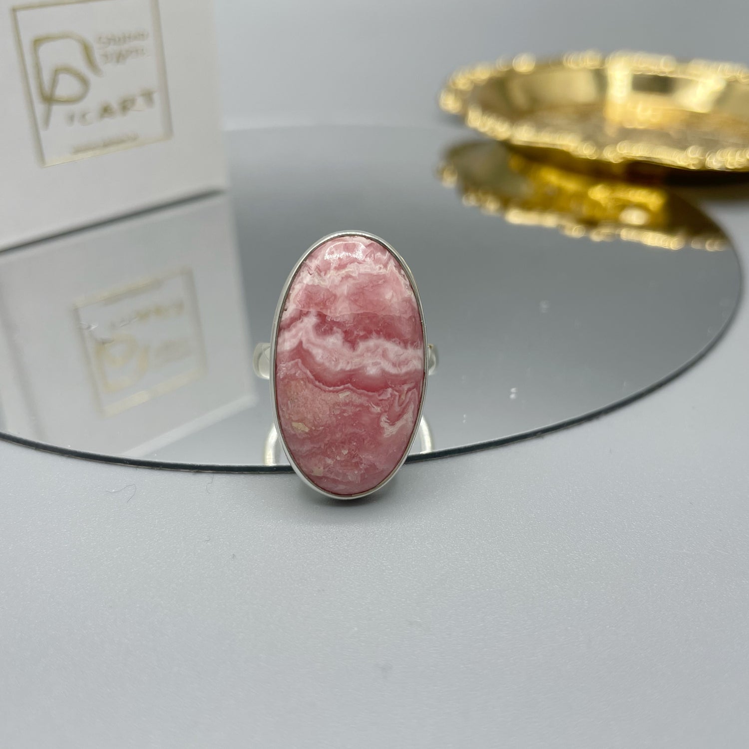 Anello Rodocrosite e Argento 925