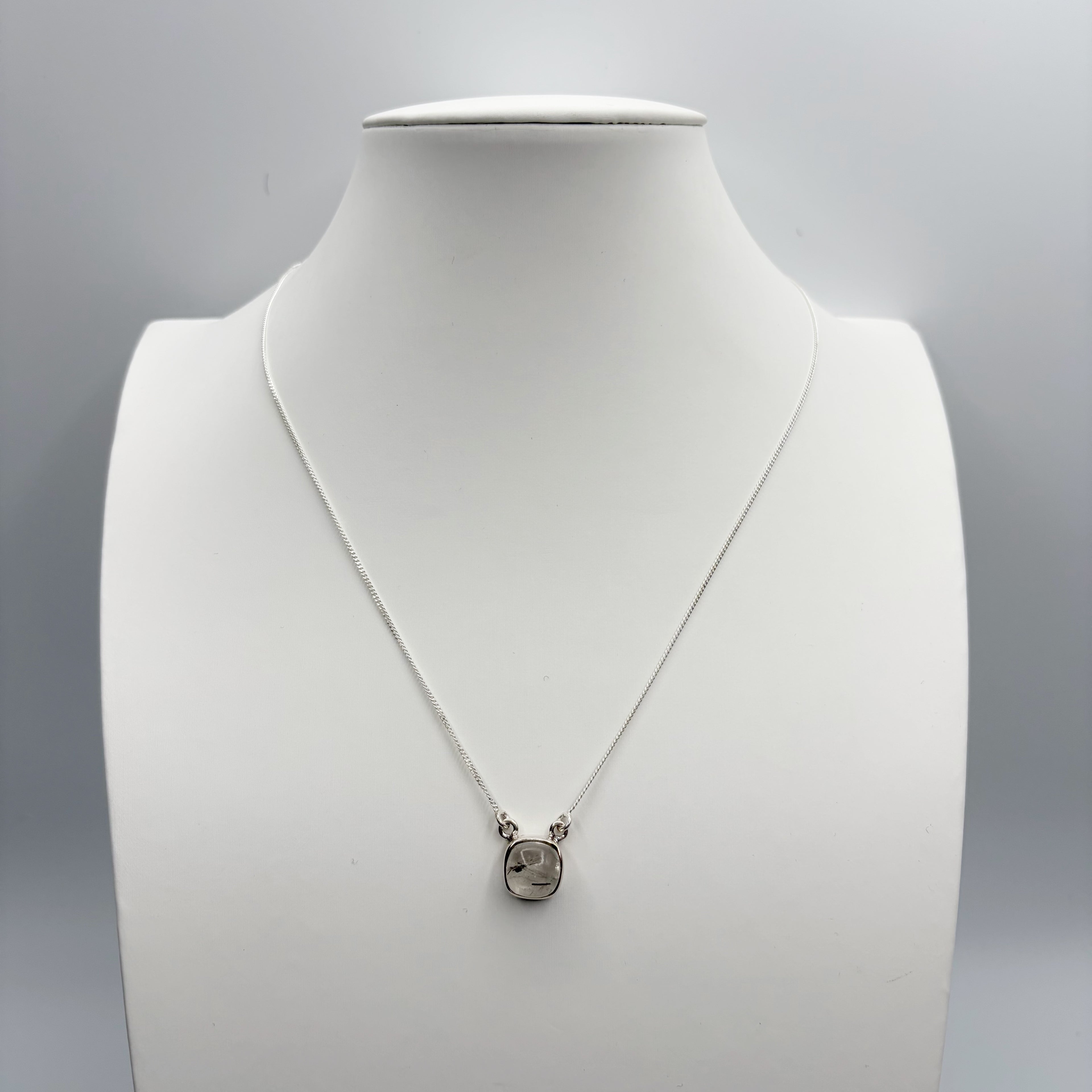Collana Quarzo Tormalinato - Argento 925