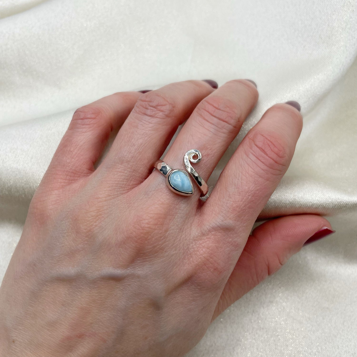 Anello Larimar e Argento 925