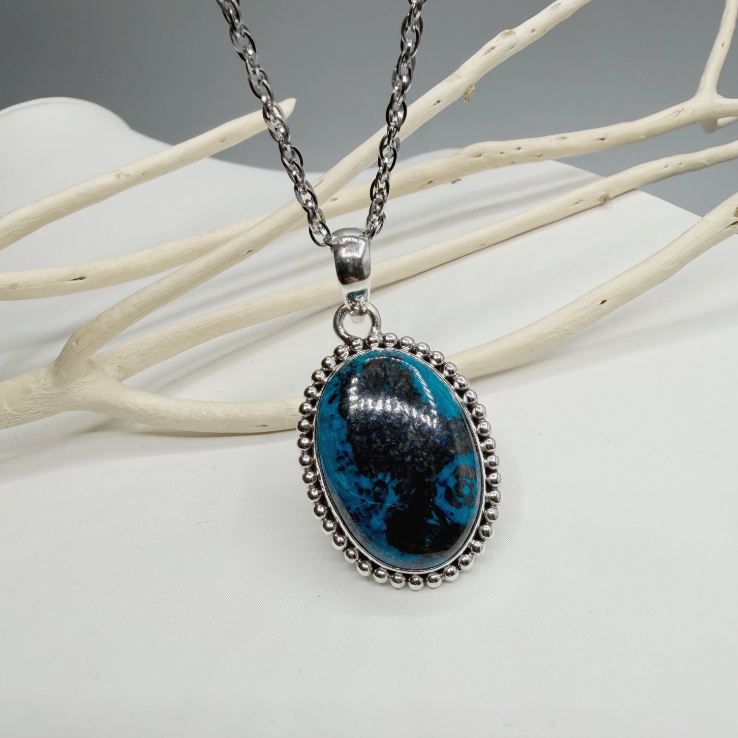 Ciondolo Shattuckite e Argento 925