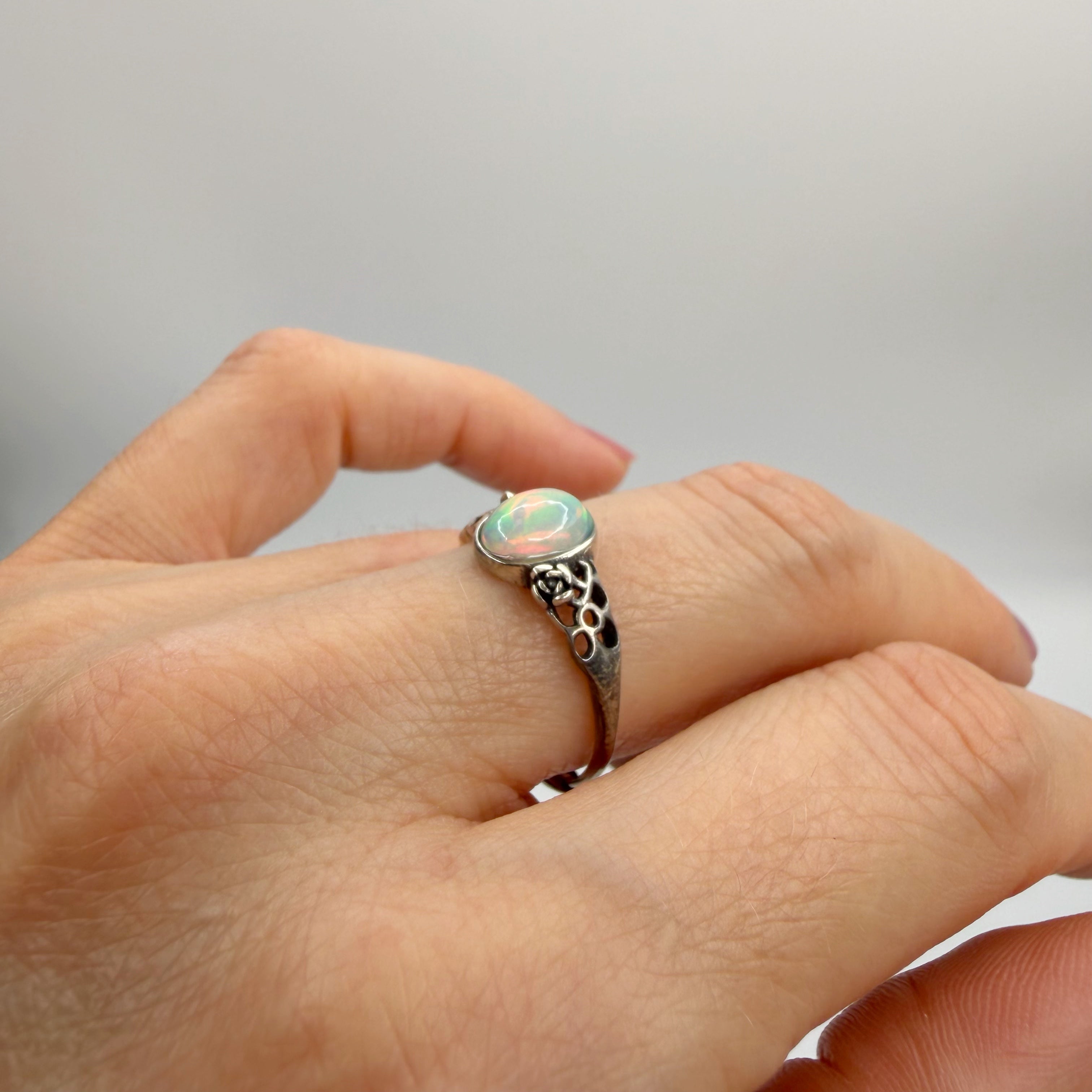 Anello Opale Etiope - Argento 925