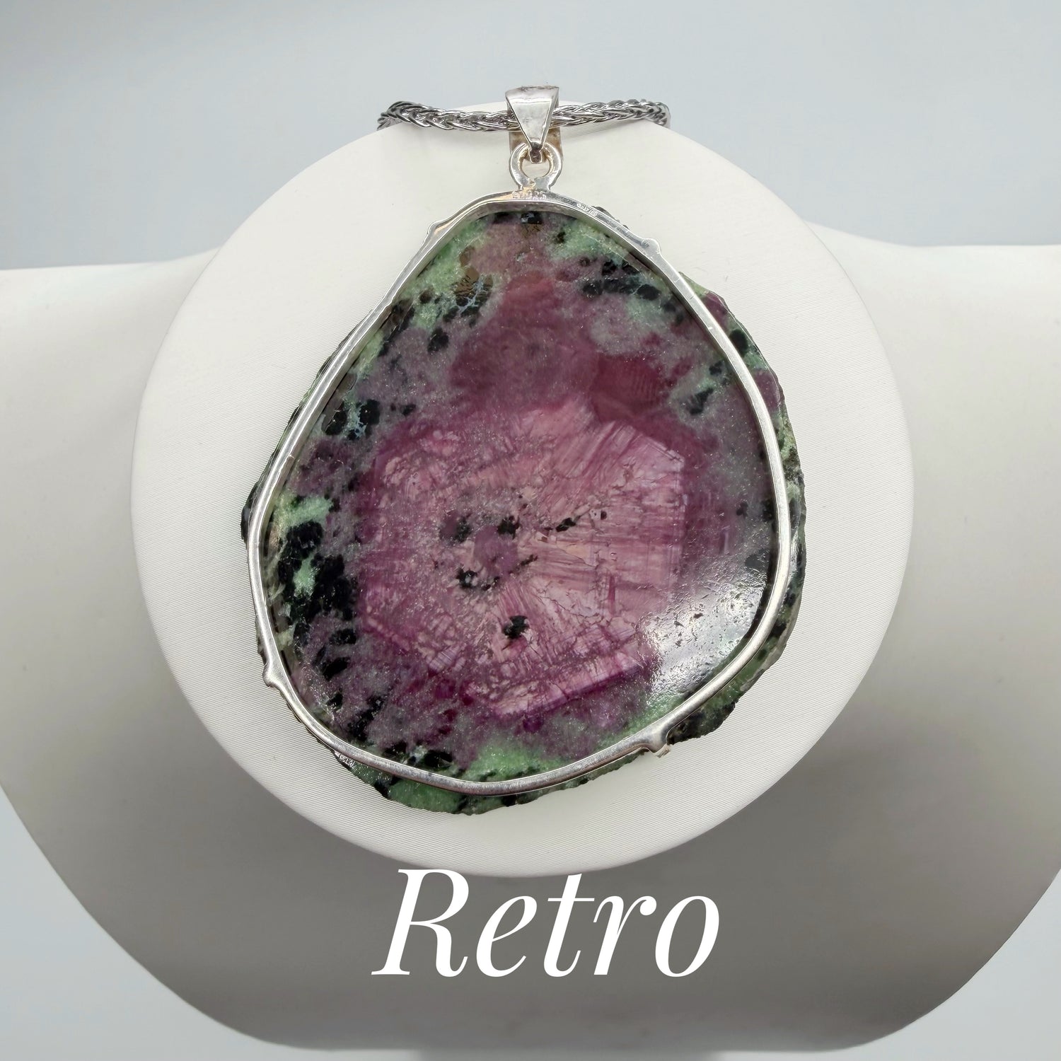 Ciondolo Rubyzoisite - Argento 925
