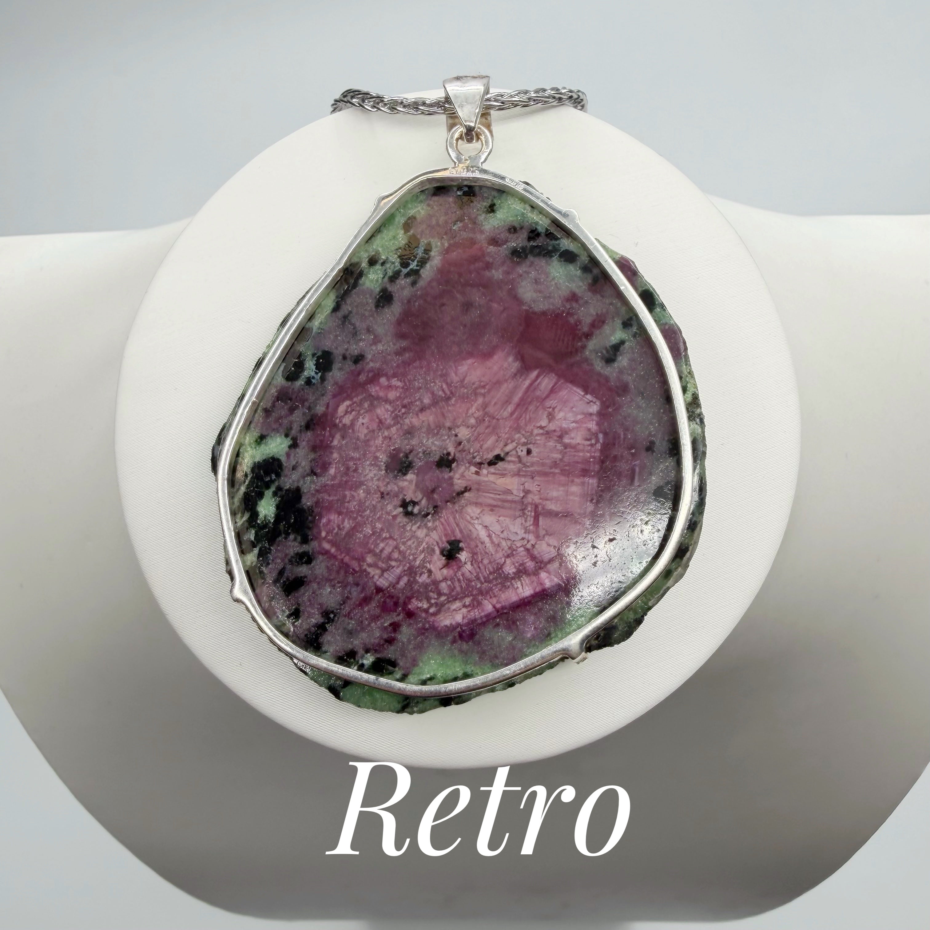 Ciondolo Rubyzoisite - Argento 925
