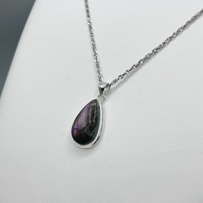 Ciondolo Labradorite Viola - Argento 925