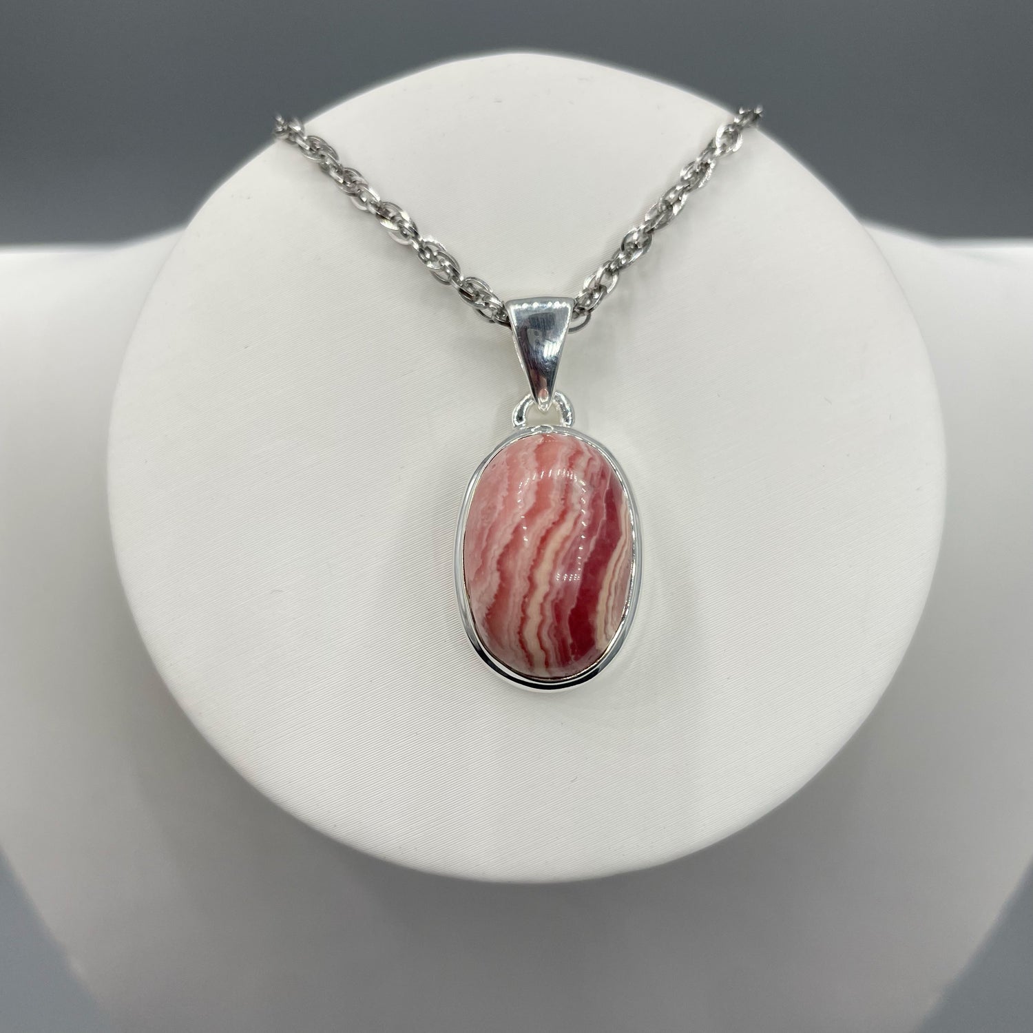 Ciondolo Rodocrosite e Argento 925