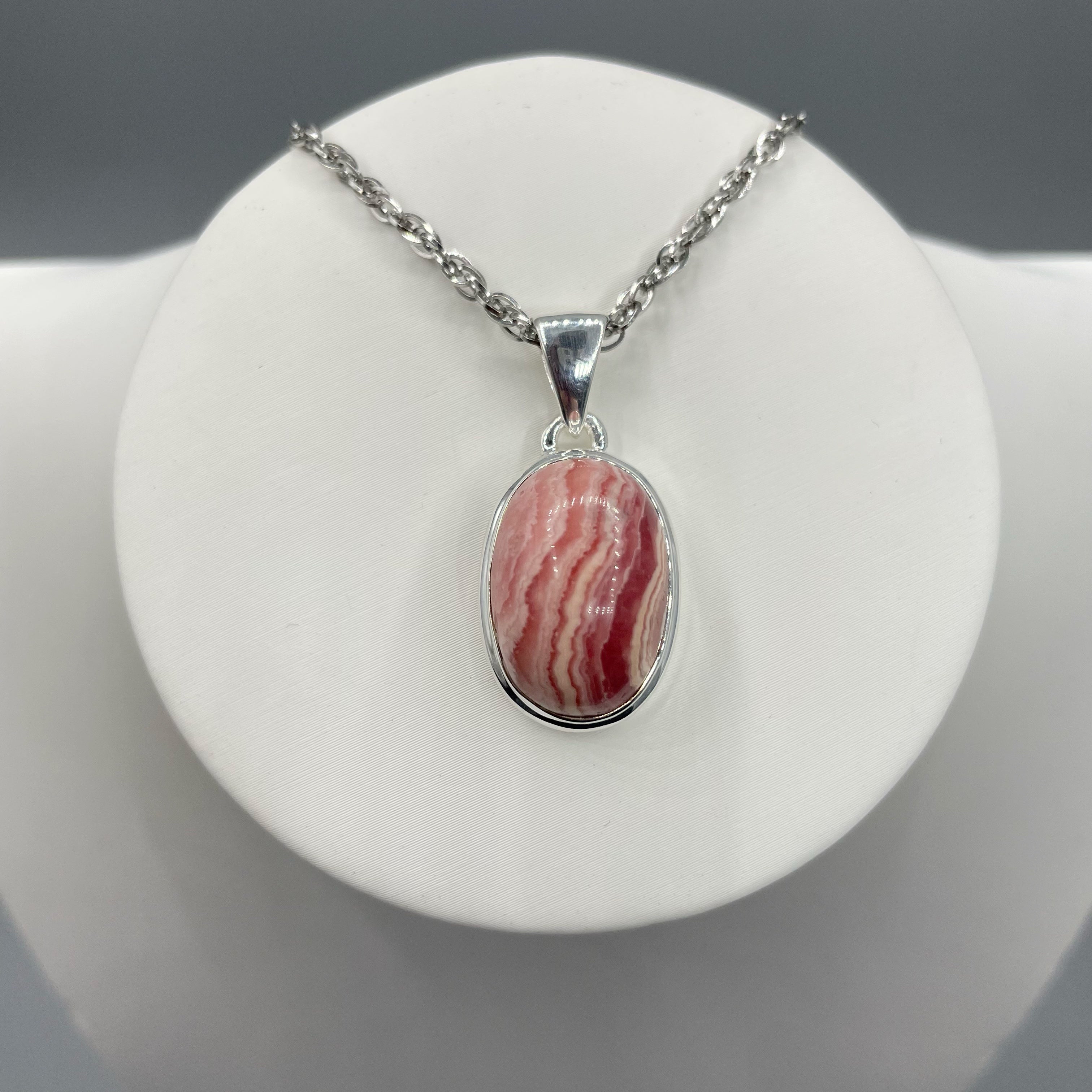 Ciondolo Rodocrosite e Argento 925