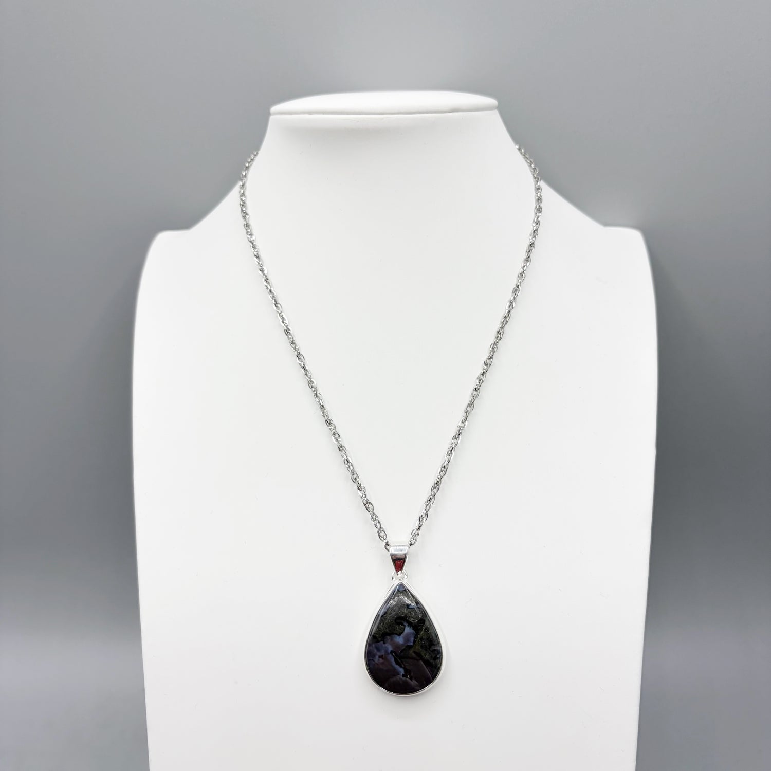 Ciondolo Merlinite Mistica e Argento 925 - a Goccia