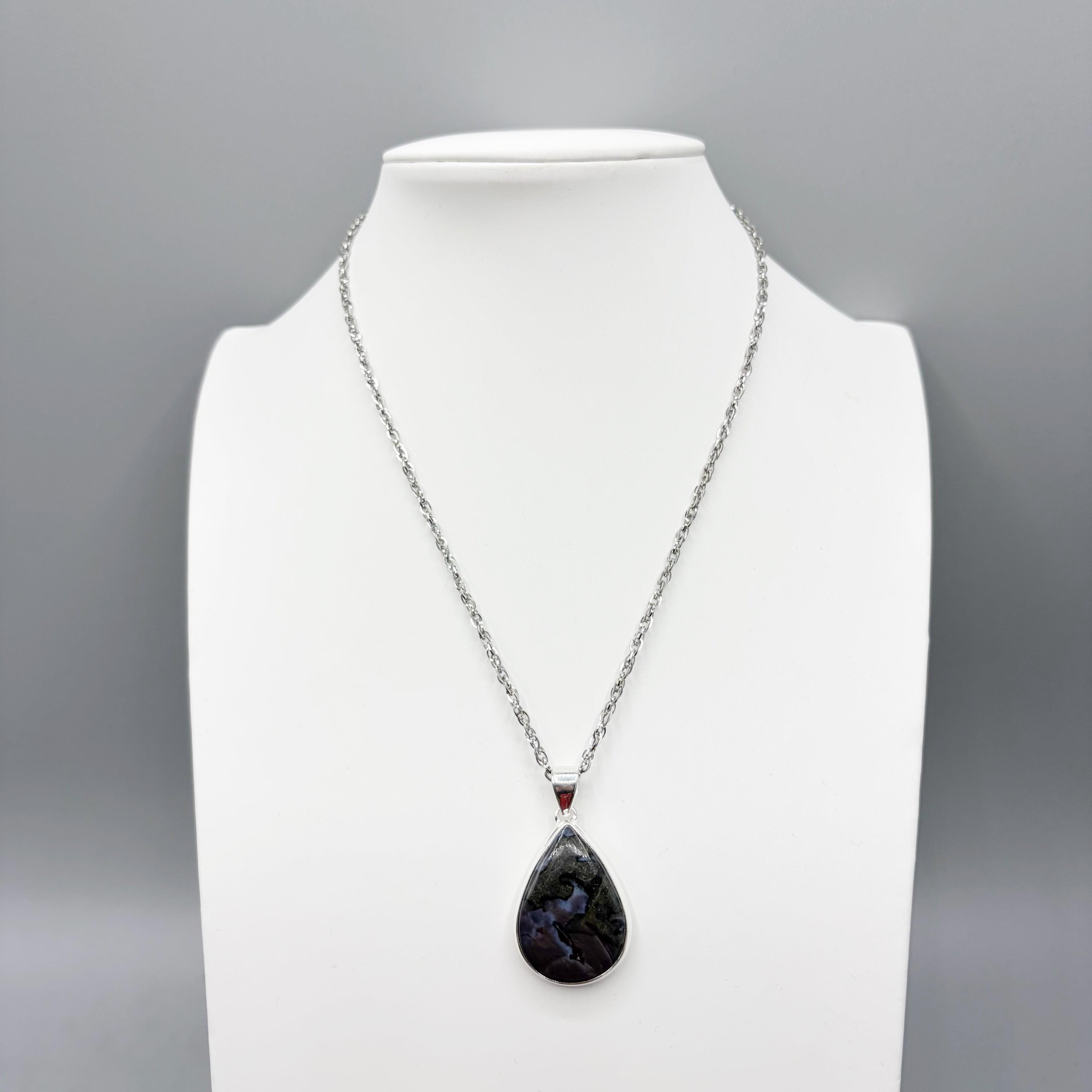 Ciondolo Merlinite Mistica e Argento 925 - a Goccia