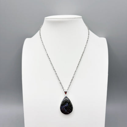 Ciondolo Merlinite Mistica e Argento 925 - a Goccia