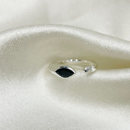 Anello Tormalina a Goccia - Argento 925
