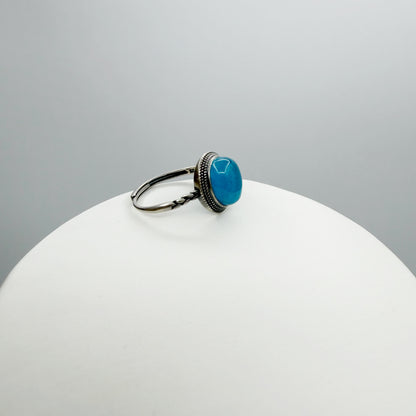 Anello Apatite Ovale - Argento 925