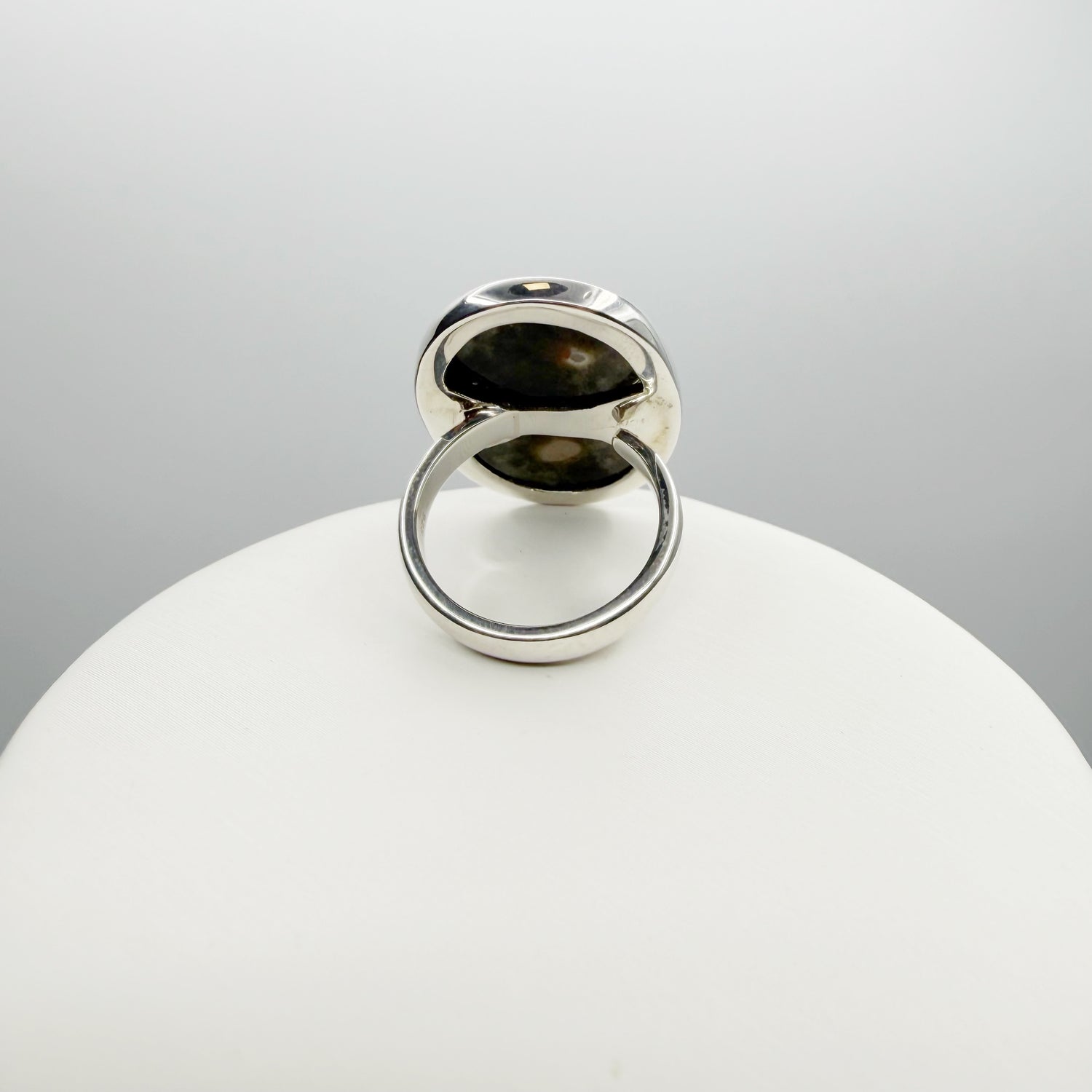 Anello Diaspro Oceano Argento 925 - Ovale