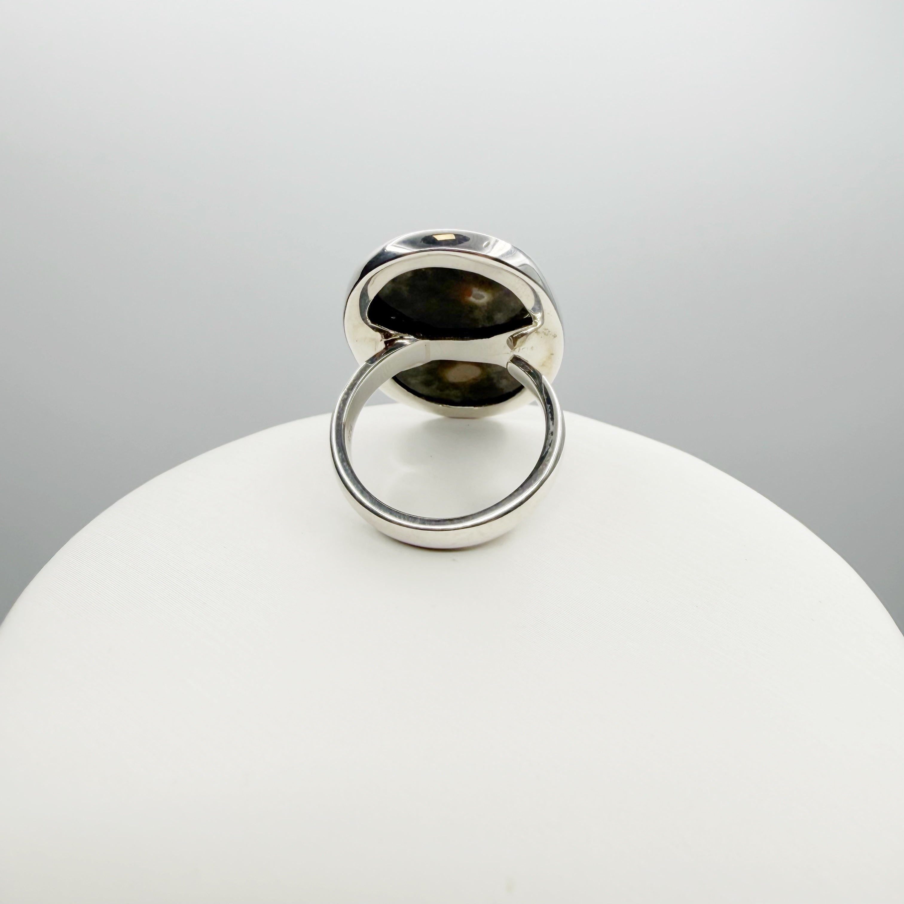 Anello Diaspro Oceano Argento 925 - Ovale